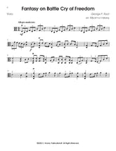 Products Fantasy on 'Battle Cry of Freedom' for Solo Viola with Optional Piano Accompaniment - PDF Download